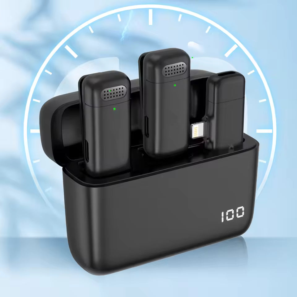 iTWS - Kit de micrófono Lavalier inalámbrico