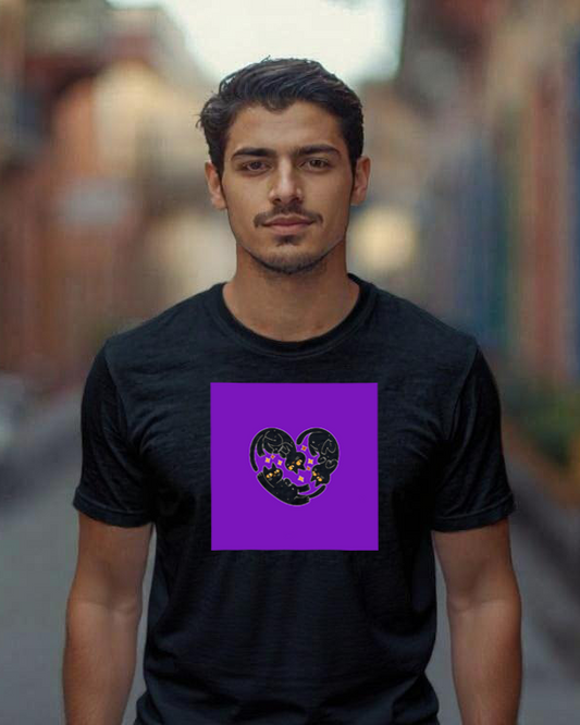 Playera Cat heart para hombre/mujer
