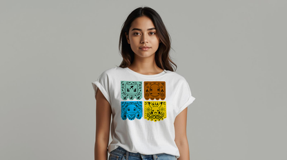 Playera manga corta Papel Picado Pokemon