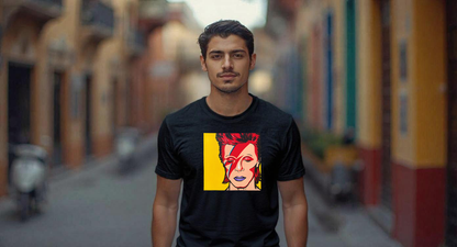 Playera manga corta Bowie Ziggy