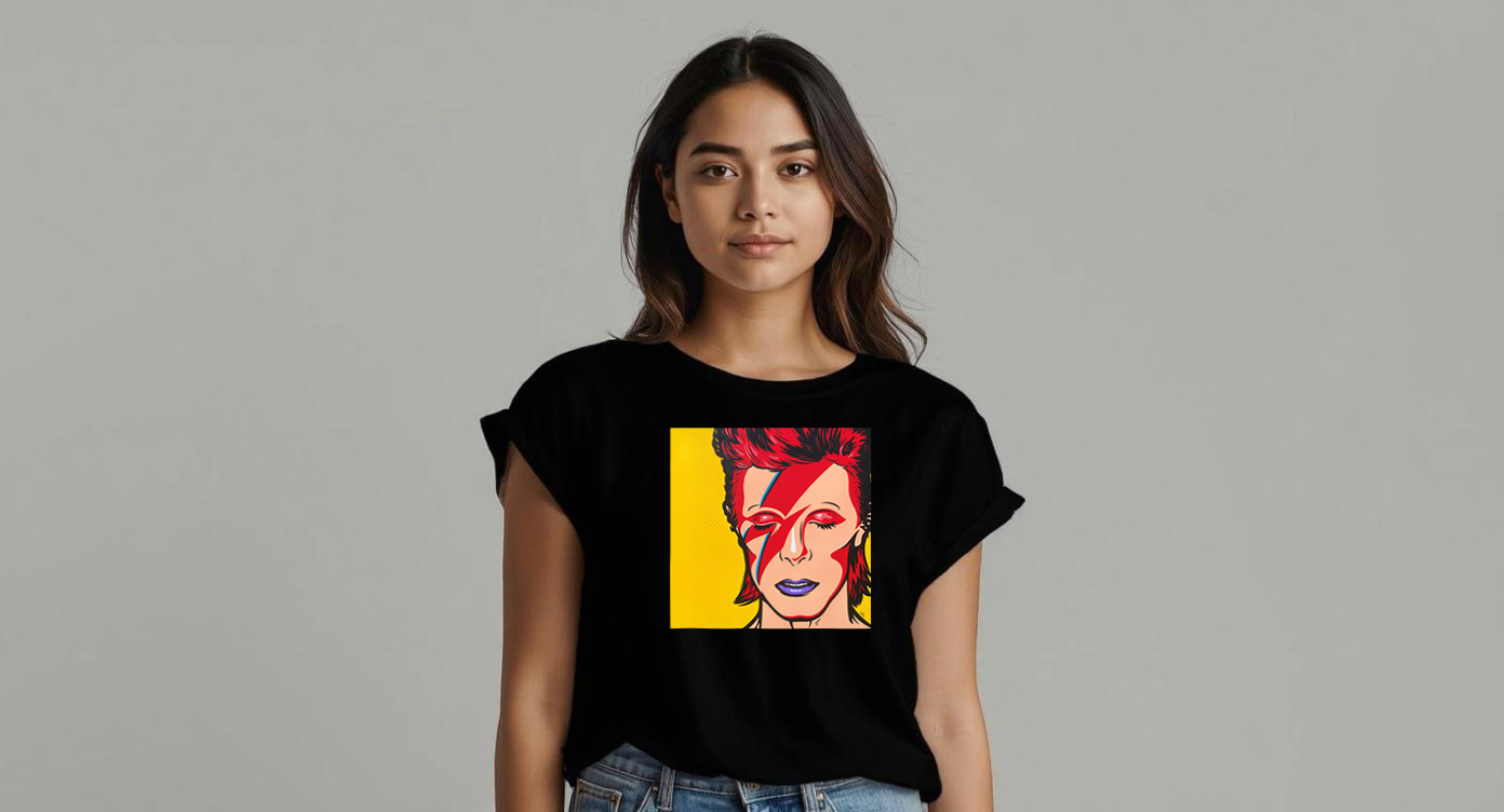 Playera manga corta Bowie Ziggy
